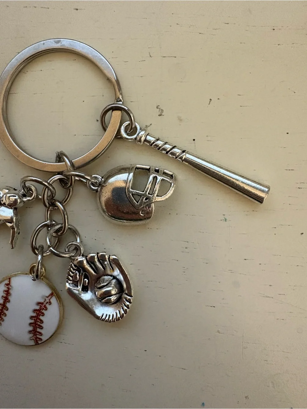 NWT Baseball Lover Charm Keychain